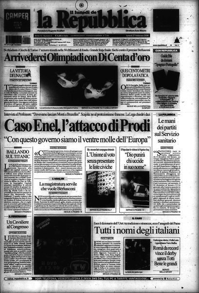 Il lunedì de La repubblica